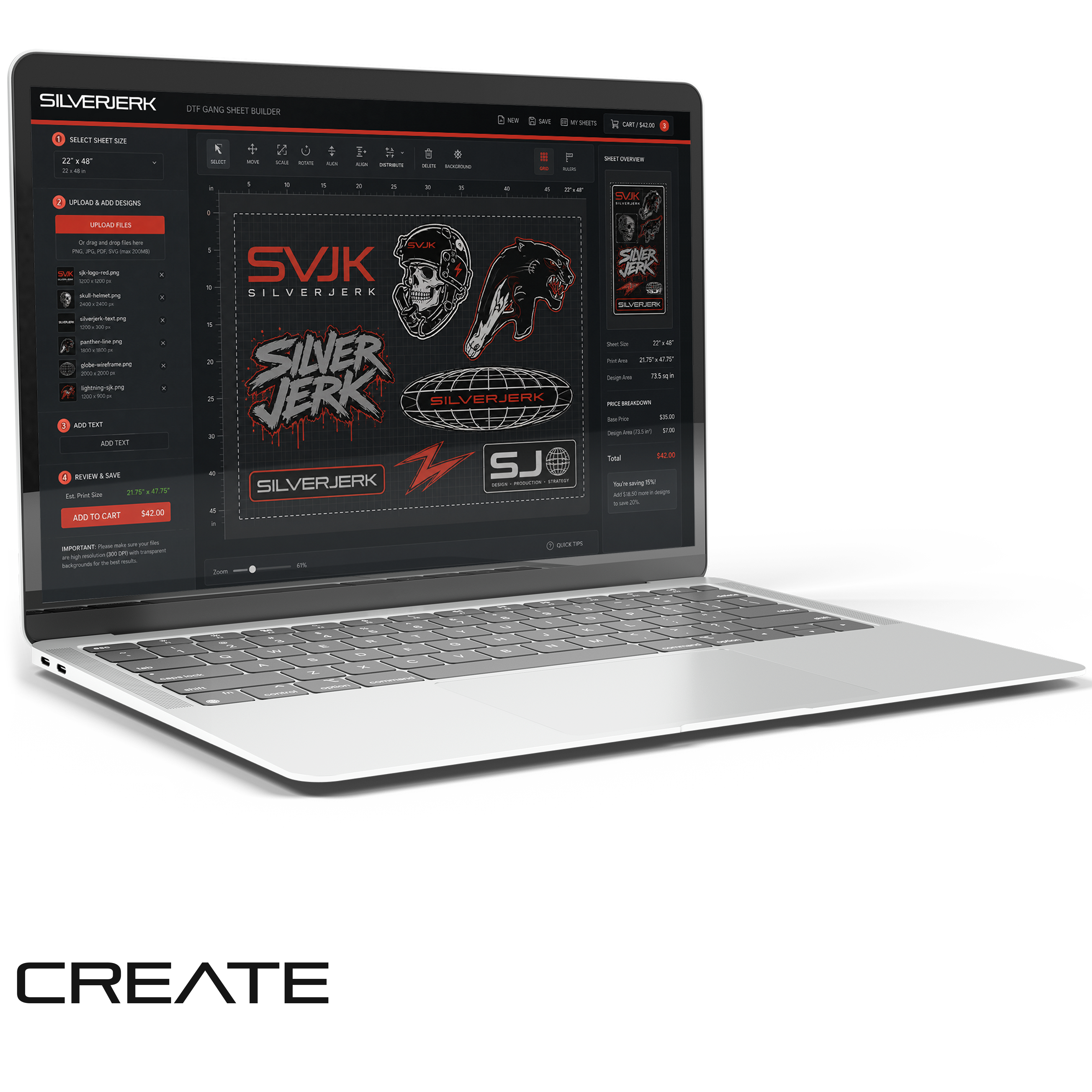 SVJK Specimen 01 | Create DTF Gang Sheet